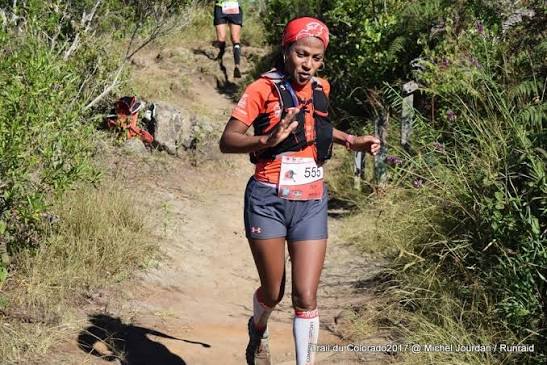 Marcelle Puy sur le Trail du Colorado 2017